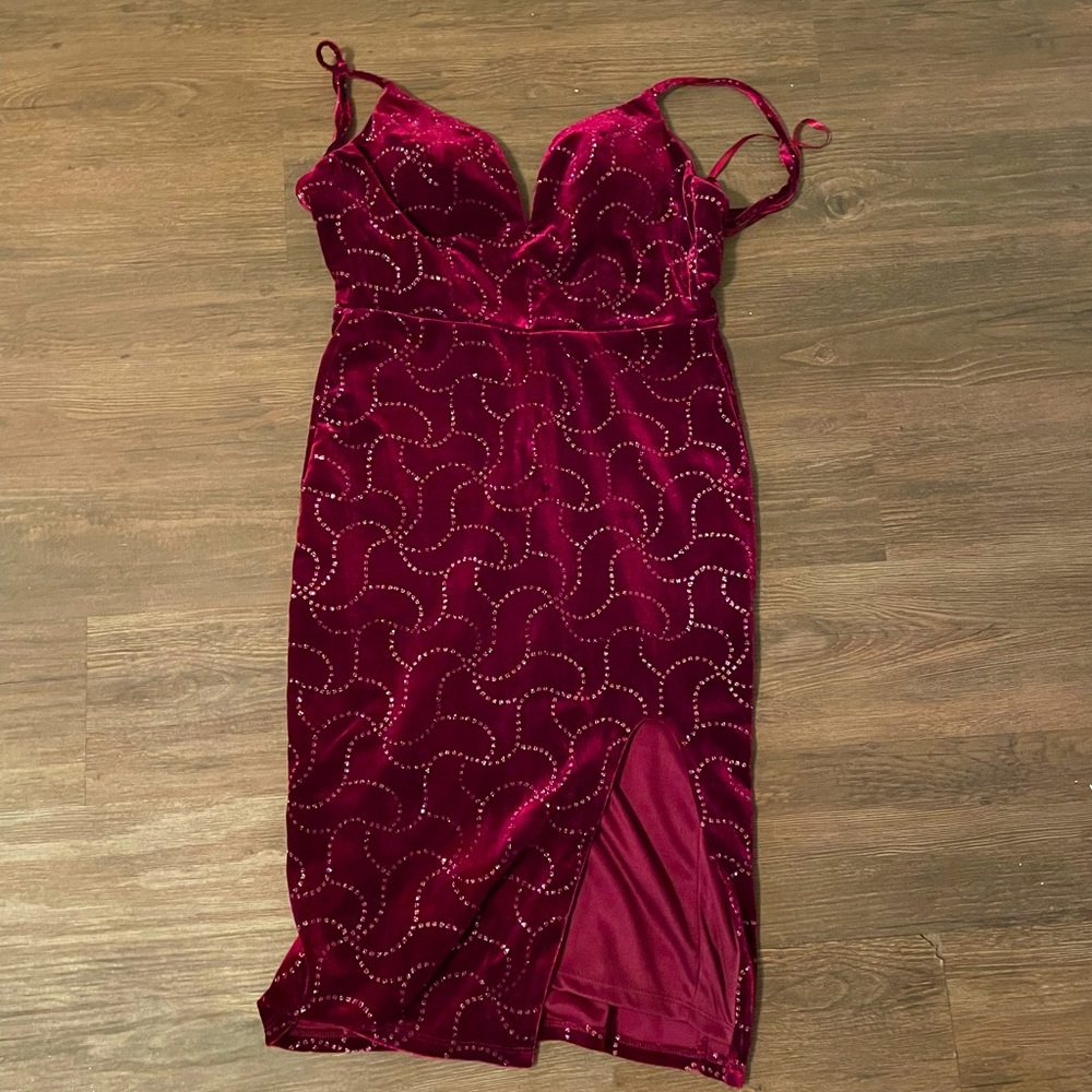 Velvet cocktail dress